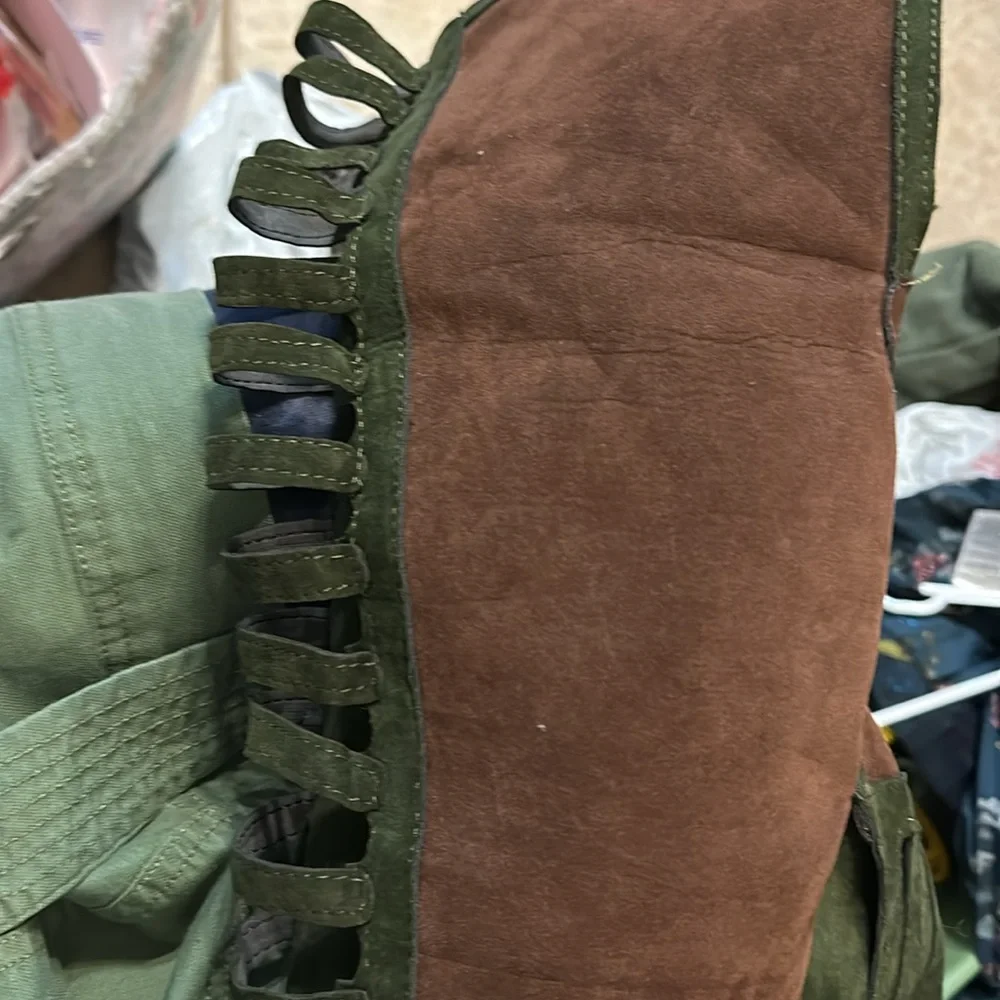 Stylish Green and Brown Women's Boots